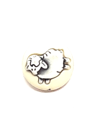 Bouton rond mouton