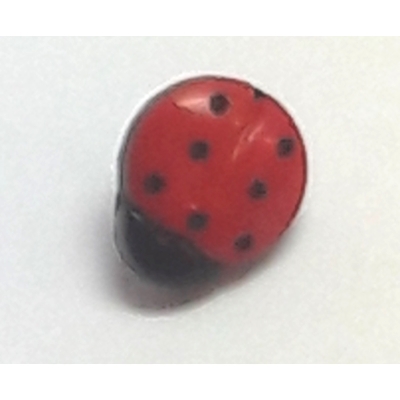 Bouton coccinelle ronde