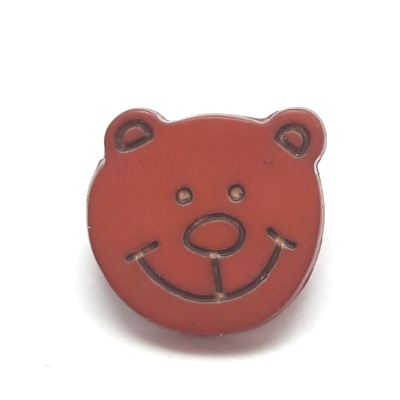 Bouton petite tête d'ours