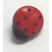 Bouton coccinelle ronde