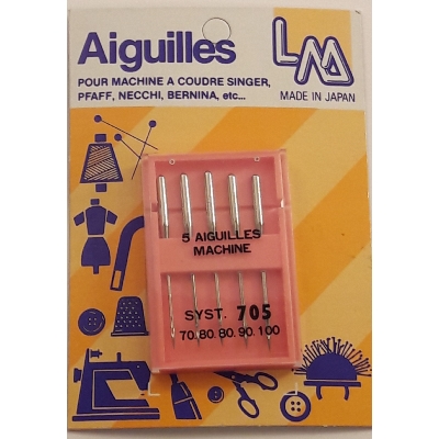 Aiguilles machine à coudre tous tissus 